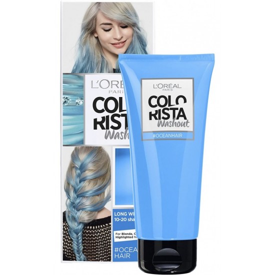 L'Oreal Paris Colorista Washout Semi-Permanent Hair Dye 80ml - Ocean Blue