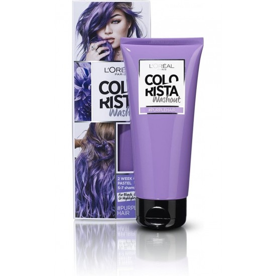 L'Oreal Paris Colorista Washout Semi-Permanent Hair Dye 80ml - Purple