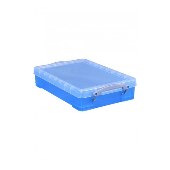 Really Useful 4 Litre Plastic Storage Box - blue