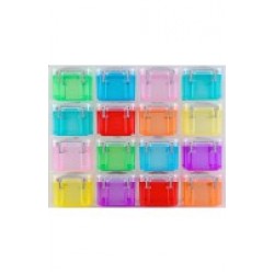 Really Useful Box Organiser, 16 x 0.3 Litre Storage Boxes in a Clear Plastic Organiser and Assorted Coloured Boxes