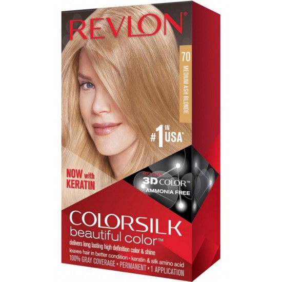 Revlon Colorsilk Beautiful Color - 70 Medium Ash Blonde