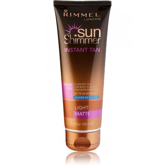 Rimmel Sunshimmer Water Resistant Instant Tan Wash Off Matte - Light