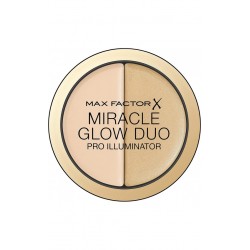 Max Factor Miracle Glow Duo Pro Illuminator, Creamy Highlighter - 20 Medium