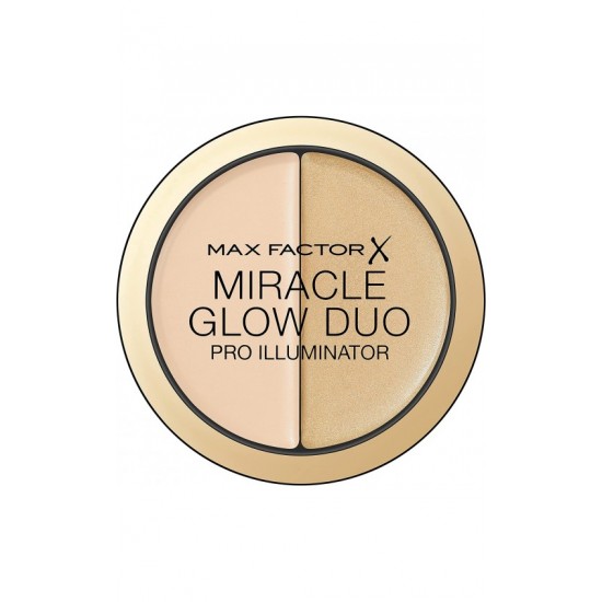 Max Factor Miracle Glow Duo Pro Illuminator, Creamy Highlighter - 20 Medium