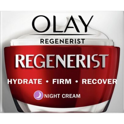 Olay Regenerist Night Face Cream, Unique Formula With Vitamin B3 & Niacinamide, Instantly Hydrates For 24H 50ml
