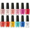 12x O.P.I Classic Nail Polish, Long-Lasting Luxury Nail Varnish - Mixed Colors