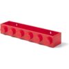 LEGO Book Rack Red - Stylish and Functional Shelf for Bookshelves - Dimensions 480 x 78 x 116 mm